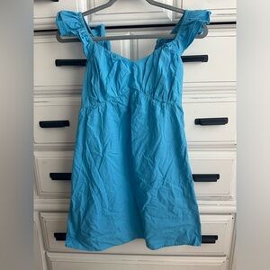 basic blue dress